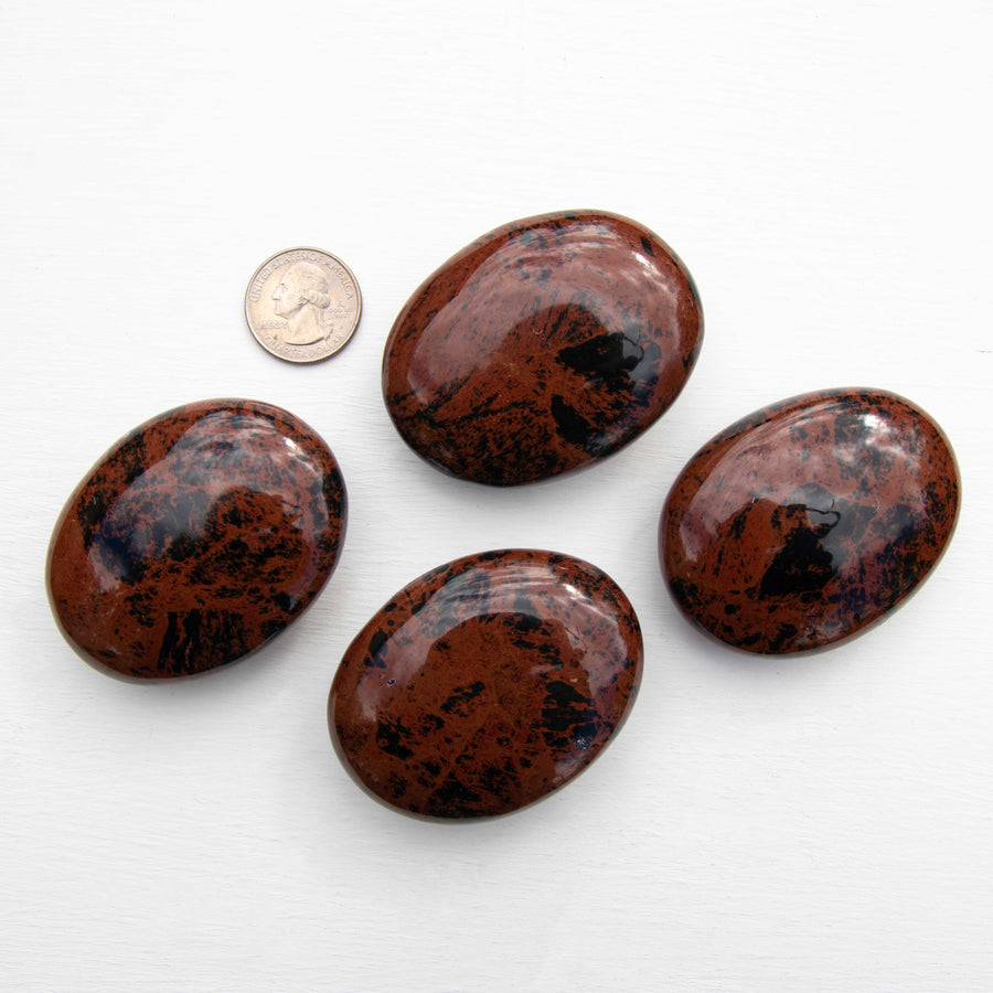Obsidian - Mahogany, Palm Stones