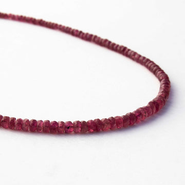 Pink Tourmaline - Faceted Beaded Necklace, AA-Grade, Gemmy