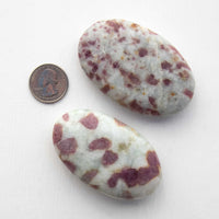 Pink Tourmaline - Palm Stone, Polished