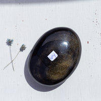 Obsidian - Gold Sheen, Polished, Palm Stone
