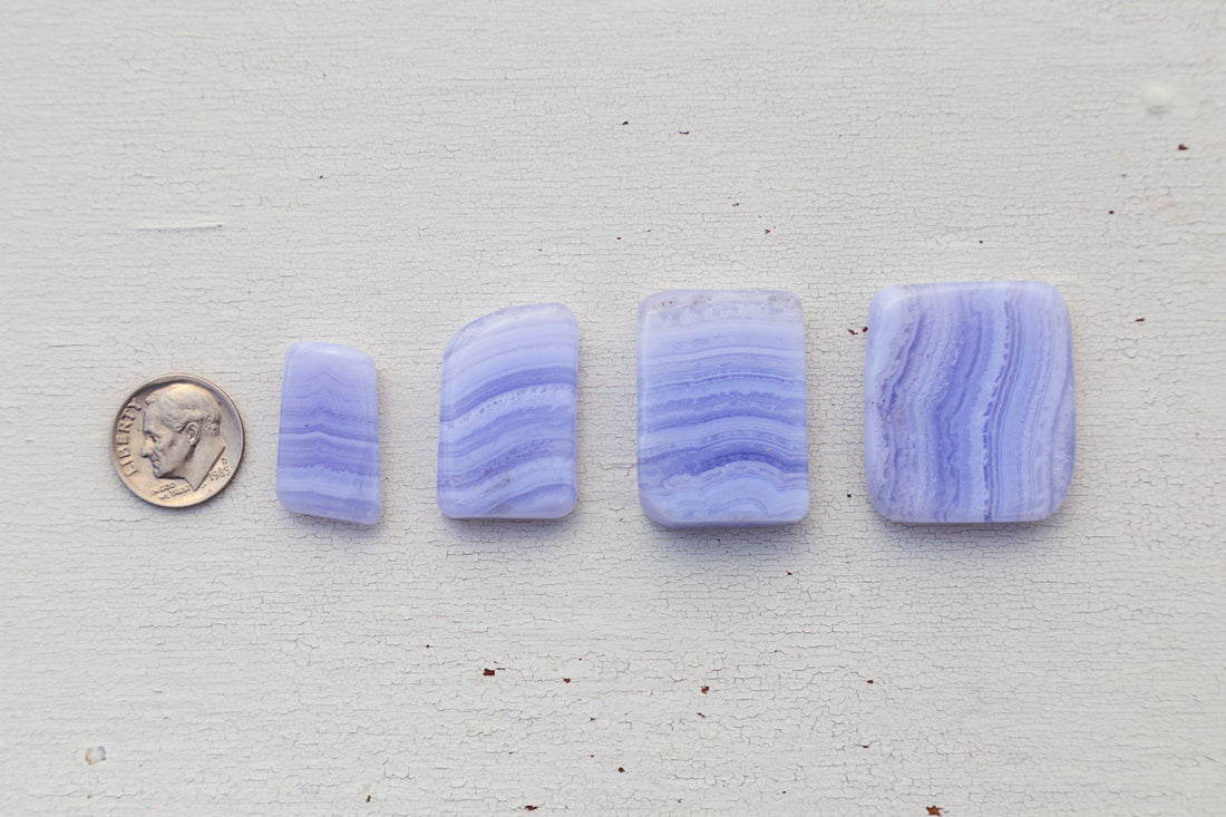 Agate - Blue Lace, Small Slabs, AA Grade